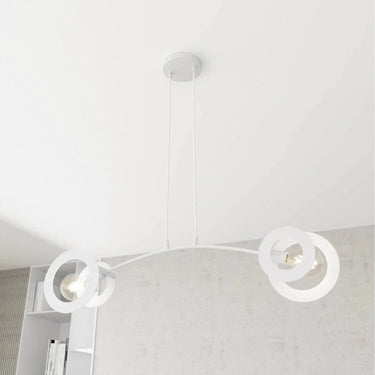 EUPHORIA 2-lichts hanglamp - Wit frame