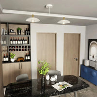Emibig SPIRIT 2-lichts hanglamp - Wit metaal goud accent - Mooier Thuis