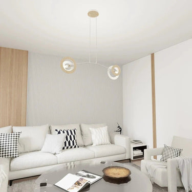 SKIVA 2-lichts hanglamp - Wit frame