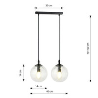 Emibig COSMO 2-lichts hanglamp - Helder glas - Mooier Thuis