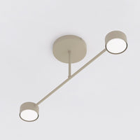 Halo plafondlamp 2-lichts mokka