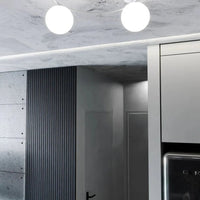 SOPRA 2-lichts plafondlamp - Wit glas - afbeelding 2