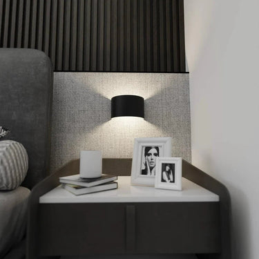 FOLD 1-lichts wandlamp - Zwart