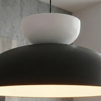 Mega hanglamp 2-lichts zwart wit