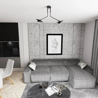 MIZU 2-lichts plafondlamp - Zwart - afbeelding 2