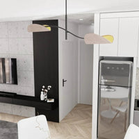 LOTUS 2-lichts hanglamp - Grijze kappen - afbeelding 2
