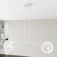 EUPHORIA 2-lichts hanglamp - Wit frame - afbeelding 2