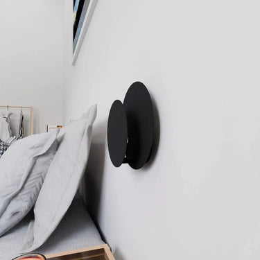 CIRCLE 1-lichts wandlamp - Zwart frame