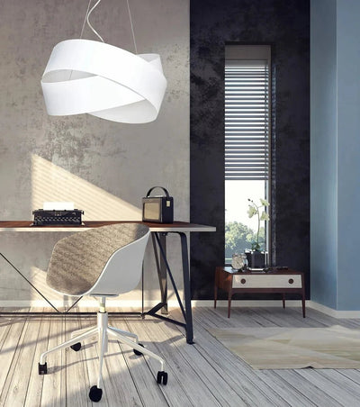 GENTLE 2-lichts hanglamp - Wit frame