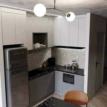 PREGOS 2-lichts plafondlamp - Wit glas - Zwart