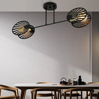 TALIA 2-lichts plafondlamp - Zwart goud - afbeelding 2