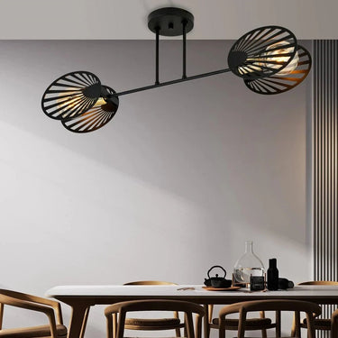 TALIA 2-lichts plafondlamp - Zwart goud