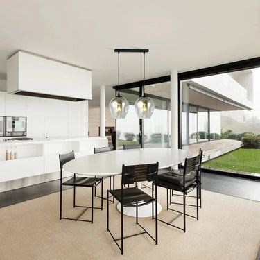 ISTAR 2-lichts hanglamp - Smoked glas