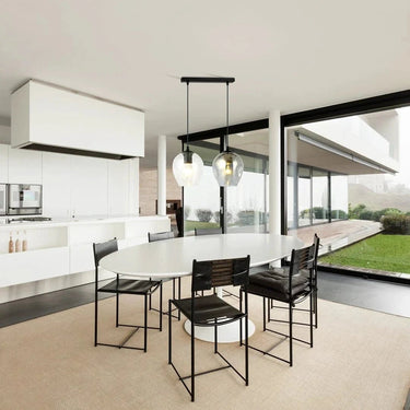 ISTAR 2-lichts hanglamp - Mix glas