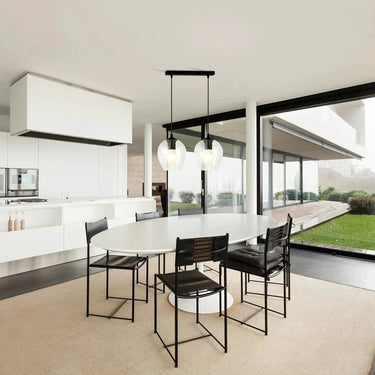 ISTAR 2-lichts hanglamp - Helder glas