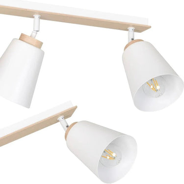 ATLAS 2-lichts plafondlamp - Wit Scandinavisch