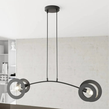 EUPHORIA 2-lichts hanglamp - Zwart frame