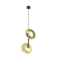 VANILLA 2-lichts hanglamp - Goud zwart - Mooier Thuis