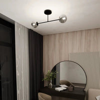 Emibig ROMA 2-lichts plafondlamp - Smoked glas