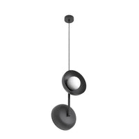 VANILLA 2-lichts hanglamp - Zwart met wit - afbeelding 2