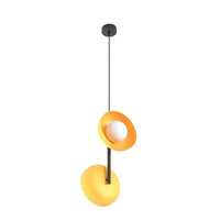 VANILLA 2-lichts hanglamp - Oranje glas - afbeelding 2