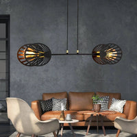 BEACH 2-lichts hanglamp - Zwart goud - afbeelding 2