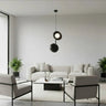 VANILLA 2-lichts hanglamp - Zwart met wit hanglamp met lampenkap - afbeelding 5