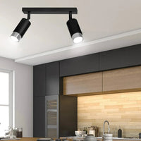 HIRO 2-lichts plafondspot - Zwart chroom plafondspots & spotbalken - afbeelding 5