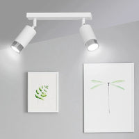 HIRO 2-lichts plafondlamp - Wit-chroom plafondspots & spotbalken - afbeelding 5