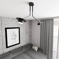 Emibig MIZU 2-lichts plafondlamp - Zwart