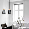 BOLERO 2-lichts hanglamp - Zwart met hout hanglamp met lampenkap - afbeelding 5