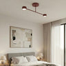 Halo plafondlamp 2-lichts bordeaux plafondlamp met kap - afbeelding 7