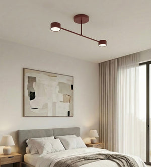 Halo ceiling lamp 2-light burgundy