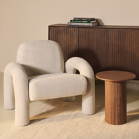Fauteuil Phiel - Bouclé Naturel