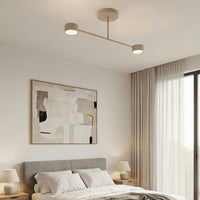 Halo plafondlamp 2-lichts mokka plafondlamp met kap - afbeelding 9