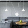ABRAMO 2-lichts hanglamp – Wit hanglamp met lampenkap - afbeelding 9