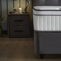 Opbergboxspring Modebedd Antraciet – 90x200 cm