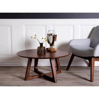 House of Nordic Hellerup Salontafel bruin Ø75 cm - Mooier Thuis