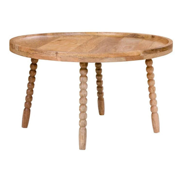 Jammu Salontafel van mangohout naturel Ø60 cm