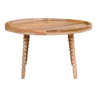 House of Nordic Jammu Salontafel van mangohout naturel Ø60 cm