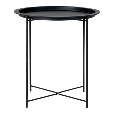 Bastia Bijzettafel staal zwart Ø47 cm