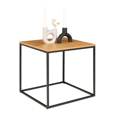 Vita Bijzettafel eikenlook naturel Ø45 cm