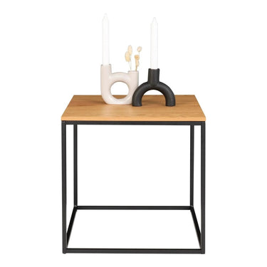 Vita Bijzettafel eikenlook naturel Ø45 cm