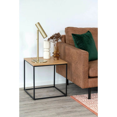 Vita Bijzettafel eikenlook naturel Ø45 cm