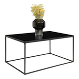 Vita Salontafel zwart 90 cm - 60 cm breed - Mooier Thuis