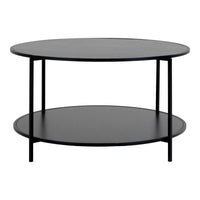 House of Nordic Table Salontafel zwart Ø80 cm