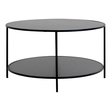 Table Salontafel zwart Ø80 cm