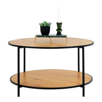 Vita Salontafel eikenlook naturel Ø80 cm - Mooier Thuis