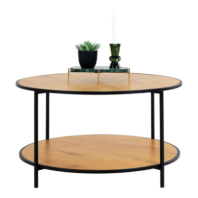 Vita Salontafel eikenlook naturel Ø80 cm