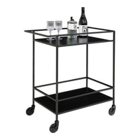 Vita Barkarretje zwart met 2 planken 68 cm - Mooier Thuis